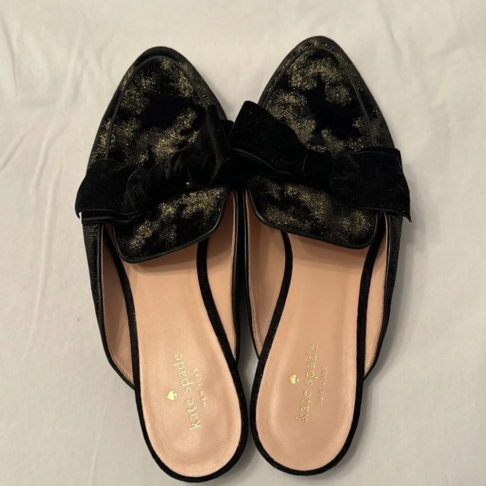 Kate Spade Carnegie Jacquard Bow Mules